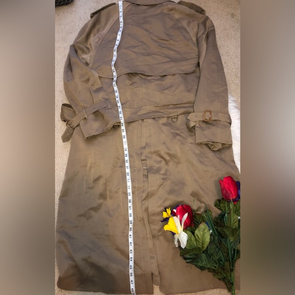 🌺VINTAGE burberry trench coat with removable zippered lining /vest 🌺 - Picture 5 of 16
